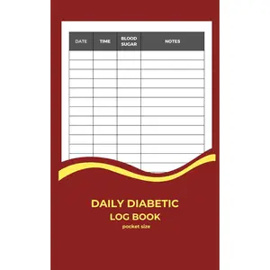 Daily diabetic log book poket size: Blood Sugar Log Book | Daily Diabetic Glucose Tracker Journal Book | Blood Sugar, Diabetes, Monitoring Diary