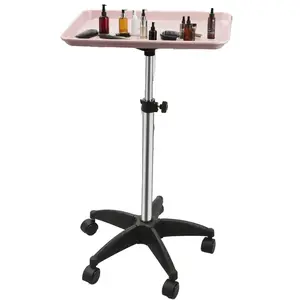 360° Rotating Beauty Salon Cart with Wheels Adjustable Height Multi-Color Options Ultimate Salon Utility Cart Storage Organizer