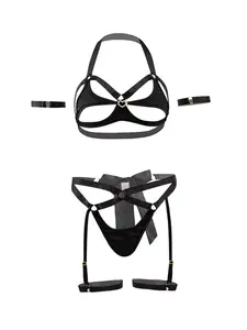 Kill Rope Shibari Lingerie Plus-size Sexy Women's Set in Red Polyester for Couples - Perfect Halloween Gift