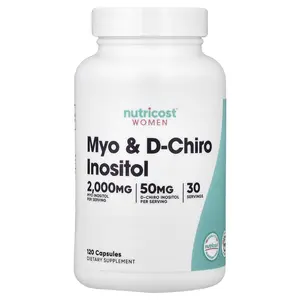 Nutricost Women, Myo & D-Chiro Inositol, 120 Capsules