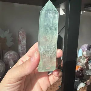 Green crystal towers