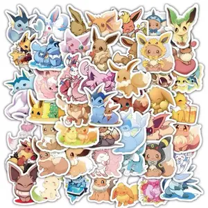 50 Pokemon Stickers Eevee and Eeveelutions Edition