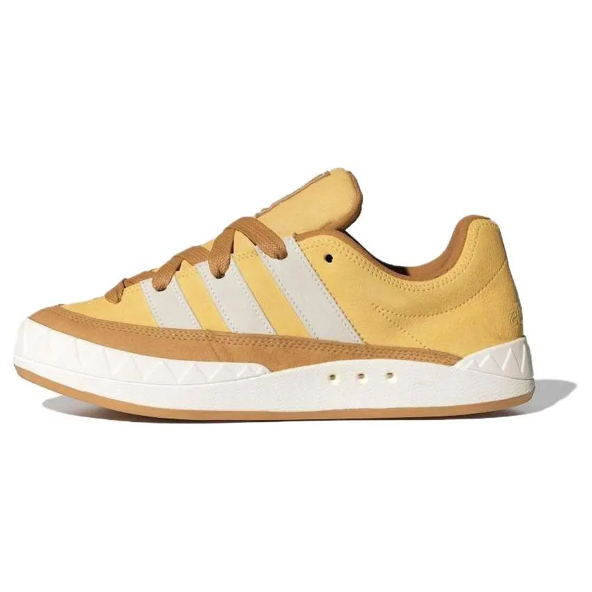 Adidas Adimatic Yellow Comfort Skate Shoes Unisex White IF8797