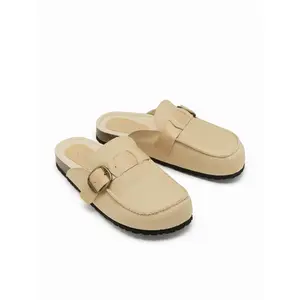 Cider BUCKLE DECOR MULE FLATS