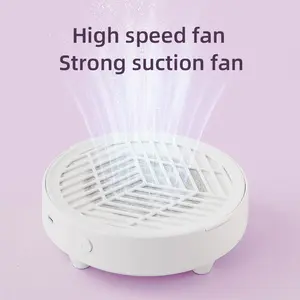 Compact Nail Dust Collector USB Powered, Lightweight Strong Suction, Reusable Filter, Easy Control, Suitable for Beginners and Home Use, Nail Art Manicure