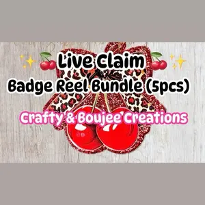{Live Claim} Badge Reels (Bundle of 5)