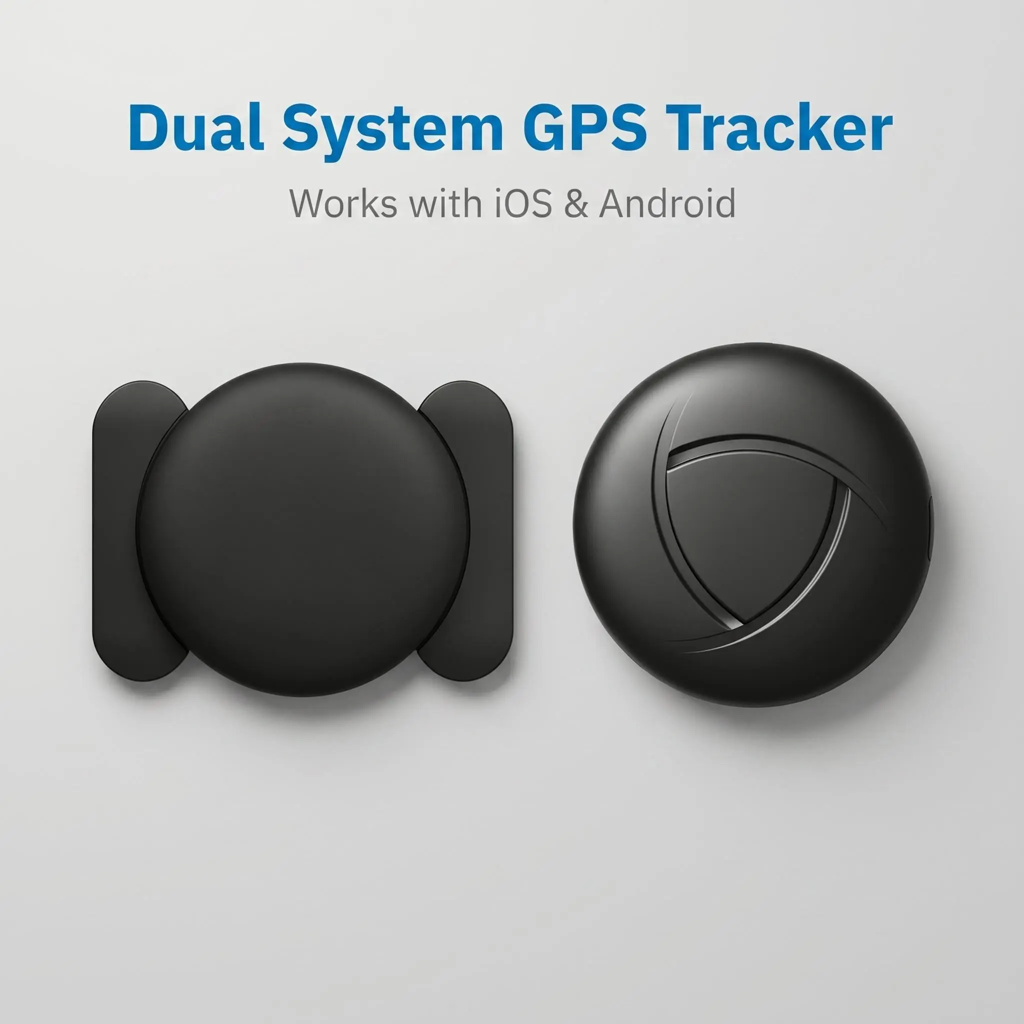 Dual-system smart tracker, GPS tracker, supports both Google and IOS systems, GPS Tracker for Car,Mini Trackers Device with Weatherproof Magnetic Case-No Monthly Fee-Best Hidden GPS Trackers,Anti-lost Device