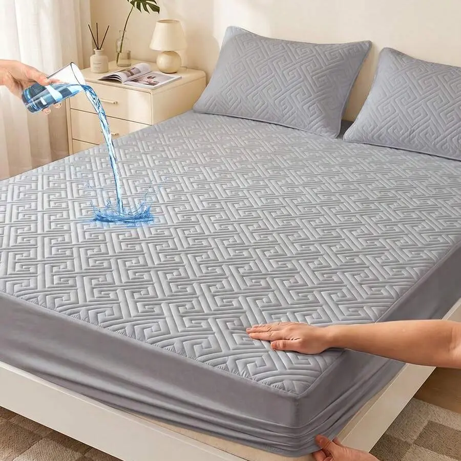 Waterproof Fitted Sheet Mattress Cover Protector
