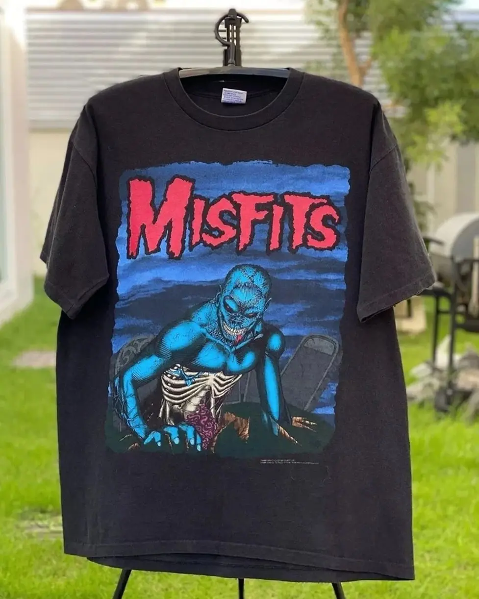 Misfits Band 90' Horror Graphic Black Short Sleeve Unisex T shirt Reprint S-5XL 1