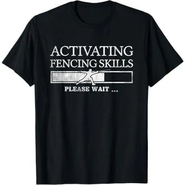 Fencing Skills Fence Vintage Fencer T-Shirt