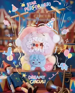 QIQI-Dreamy Clown Town series Mystery Boxes Bag Pendant Bunny Plush Dolls Soft Collectibles