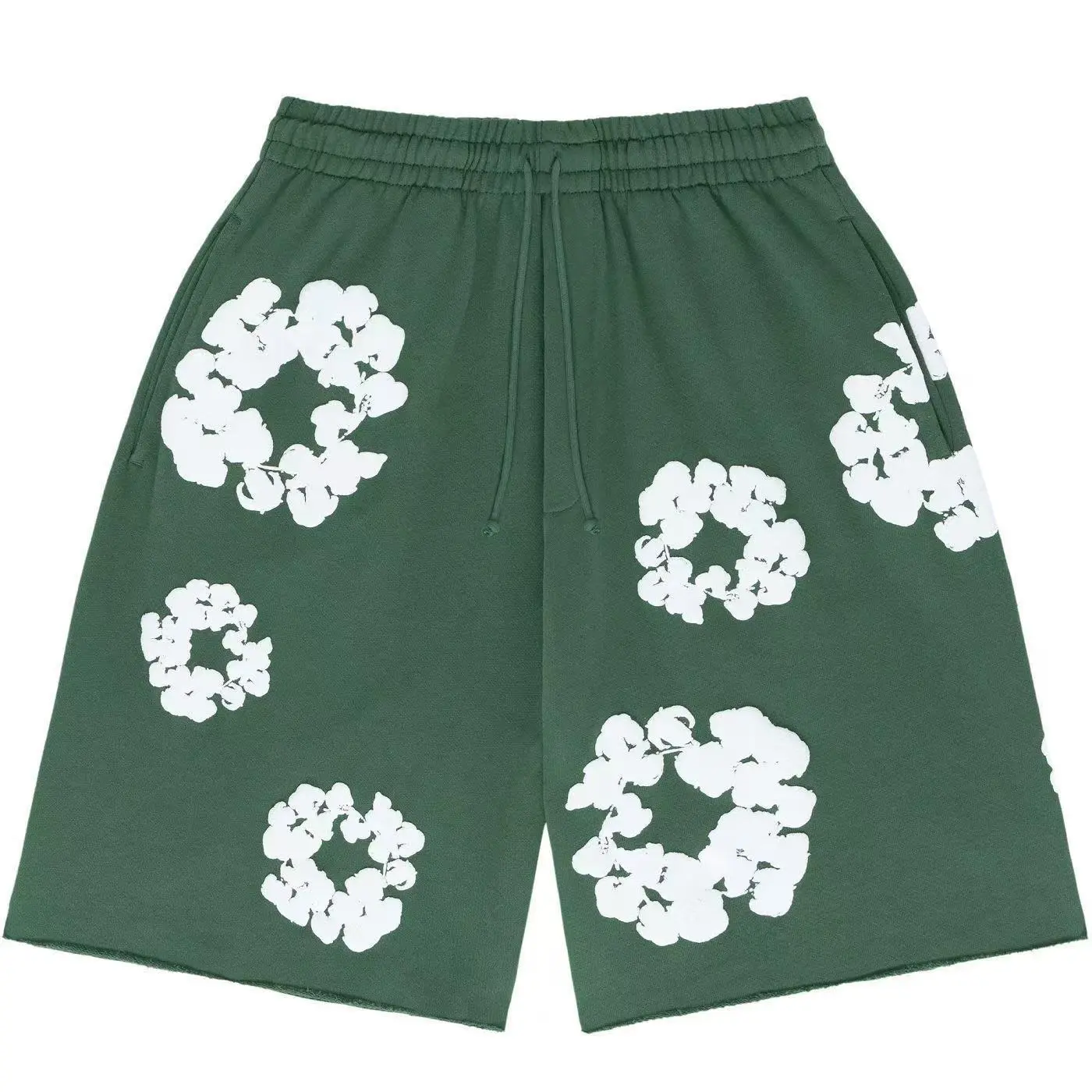 Foam green shorts��White flower wreath��