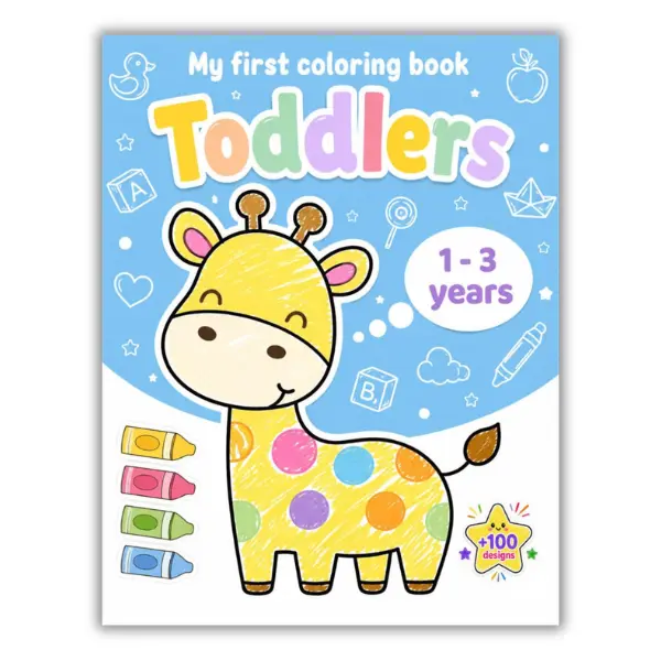 Halloween Fall Gift My First Coloring Book For Toddlers 1-3: 100 Simple Pictures to Learn and Color For Kids Ages 1, 2, 3 & 4 ( US Edition)