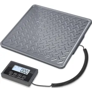 Shipping Scale, 440lb/1oz Digital Heavy Duty Postal Scale,  Steel Platform, Postage Scale with Hold/Tare/LCD Display, Scale for Packages, Luggage Scale, &AC Adapter Included