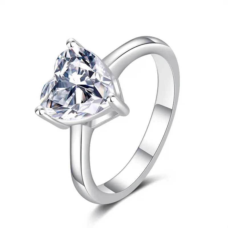 1 carat heart shaped Mozambique diamond