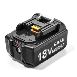 1 PC 18V 6.0AH Rechargeable Battery Compatible with Makita Battery For Power Tools  Durable and Stable Output BL1860 BL1840 BL1820 BL1880