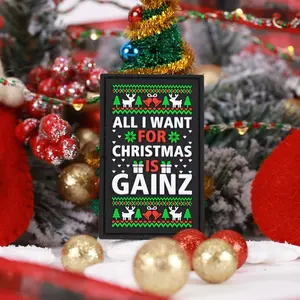 All I Want For Christmas Is Gainz Merry Christmas Patch