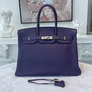 Pre-owned HERMÈS Epsom Tote Bags BJ11010050538 Birkin 35 Purple(9K) [N]