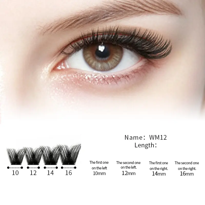 pre glued lash clusters, self adhesive lash clusters, no glue lash clusters, invisible lash glue, diy lash extensions, individual cluster lashes, ready to wear lashes, non‑sagging lashes, eye friendly lashes, daily party date makeup