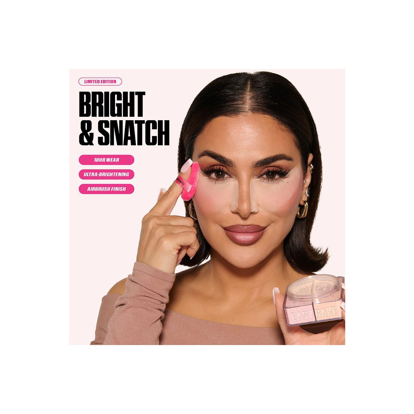 Huda Beauty Easy Bake Loose Powder Duo in Cherry Peach