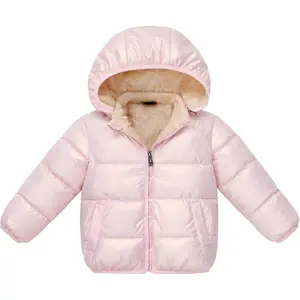 L-QE01  Toddler Baby Hooded Down Jacket Boys Girls Kids Thicken Warm Winter Coat Outerwear 1-7t