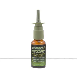 Turbo Snort Caffeine Energy Nasal Spray - 0.68 fl. oz (20ml) | For Mental Alertness, Memory, Concentration, Oral, & Comfort