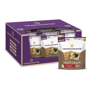 MultiGrain Crackers, Aged White Cheddar, 4 Ounce (12)