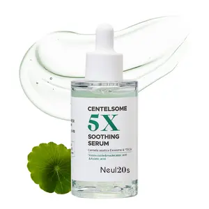 Neul20s Centelsome 5X Soothing Serum 1.69 fl oz/50ml for Hydration Glow Sensitive Anti Aging Acne Treatment with Centella Asiatica Exosomes Panthenol Korean Skincare