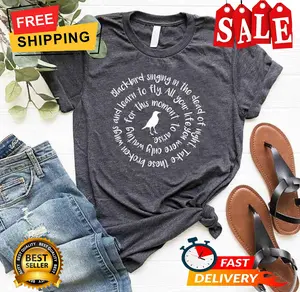 Blackbird Singing In The Dead Of Night Shirt, Blackbird Beatles Shirt, Blackbird, Beatles Lyrics, Music Shirts For Women