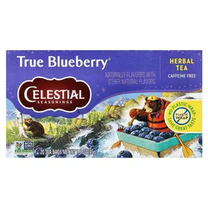 Celestial Seasonings Herbal Tea, True Blueberry®, Caffeine Free, 20 Tea Bags, 1.6 oz (45 g)