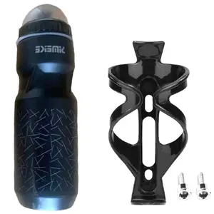 Bicycle Water Bottle Set - Large Capacity, Includes Frame and 2 Screws, Narrow Mouth Design, Durable PP Material, Outdoor Sports & Cycling Essential