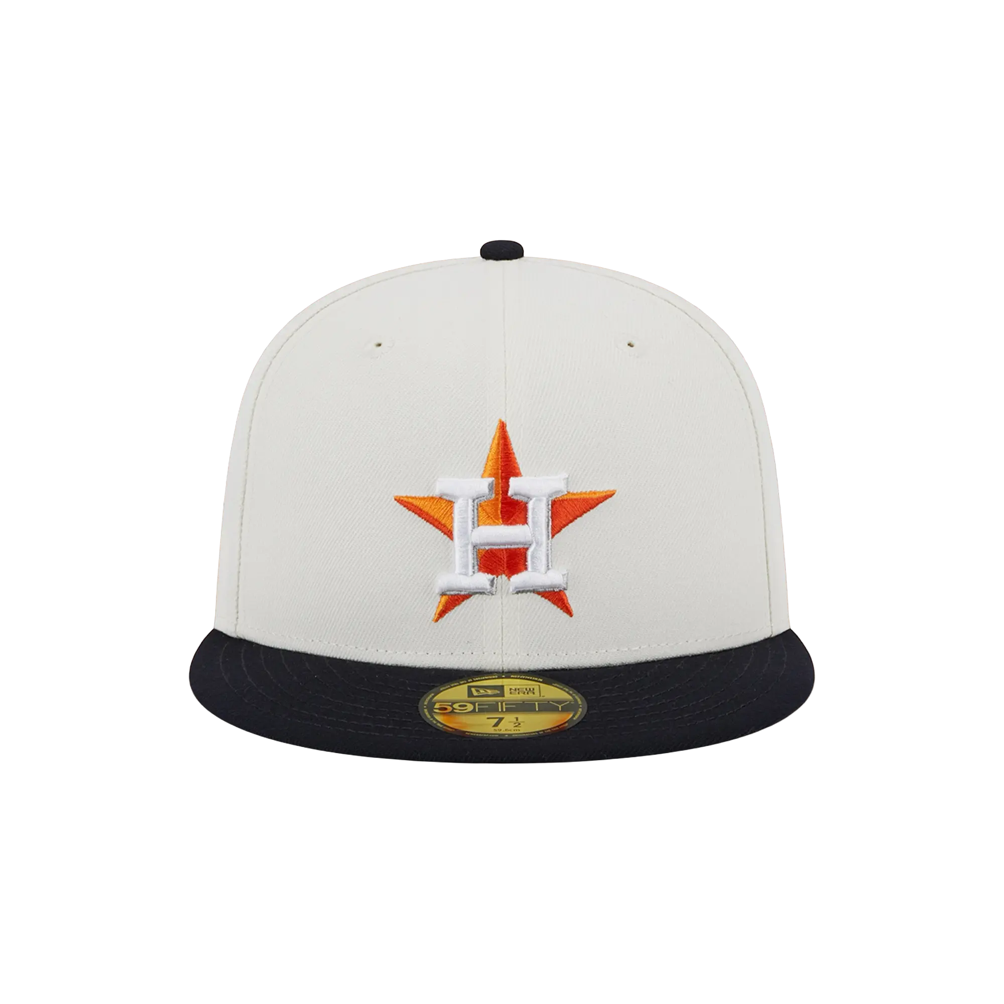59FIFTY Houston Astros 2017 World Series Retro E1 Fitted Hat "Cream / Black / Grey - Under Brim" NE873