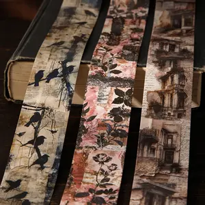 Vintage Creative Decorative Tape Set for Scrapbooking & Journaling, Perfect for Handmade Projects, Diary Covers, Album Pages, Phone Cases, and More!