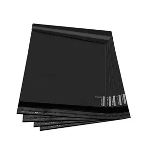 50 Large Poly Mailers 10x13 Shipping Bags for Small Business – Self Sealing Package Envelopes (10 x 13 Pack of 50, Black)