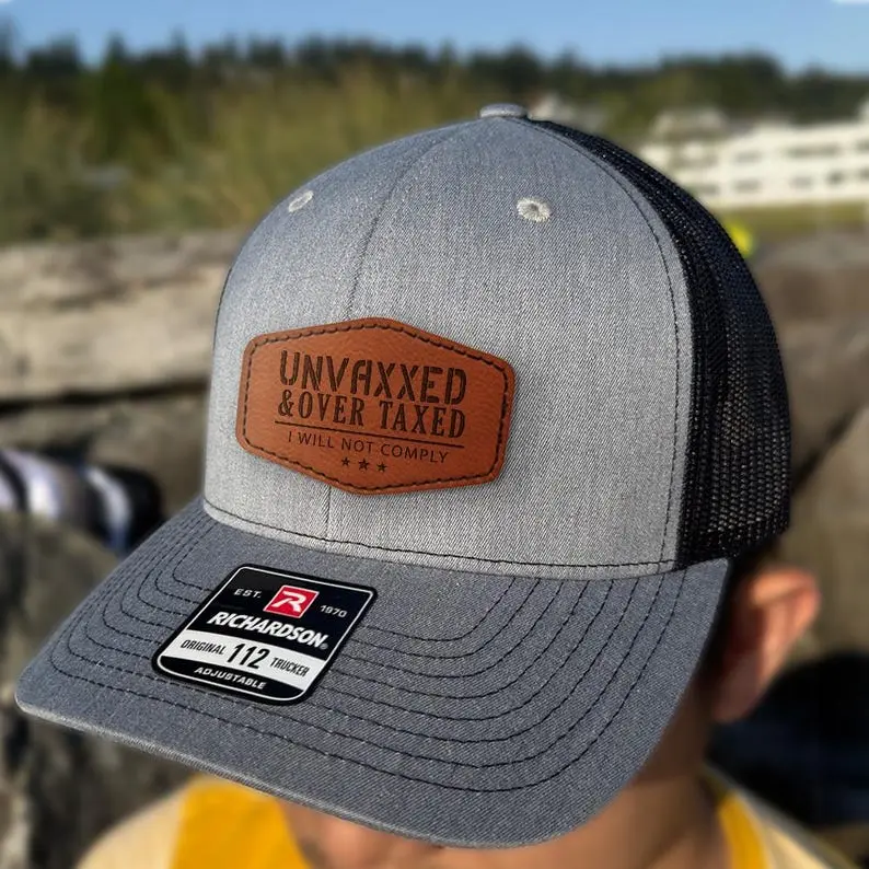 Unvaxxed Over Taxed Trucker Hat My Body My Choice Pro Choice Not Comply Hat Vaccine Hat Gift For Protesters