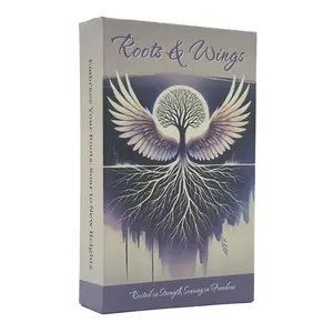 Roots & Wings Oracle Card Game, 54 Cards Embrace Your Roots, Soar To New Heights Card Game, Tarot Card Game for Teens, Adults, Family, Friends, Playing Cards, Themed Card Game, Tarot Card Decks