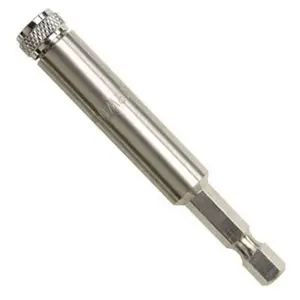 212 MAIN Hex Shank Bit Holder Tool, .25 in. Hex Shank, 3 in. Length, C-Ring Standard Hardware, Magnetic Grip