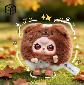 OK---Round beast Plush Toy Mystery Box,Bunny Plush Dolls，Soft Furry Collectibles，Backpack or clothing decoration，Stuffed Animal