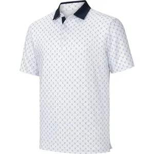 Willit Men's Golf Polo Shirts Short Sleeve Print Performance Moisture Wicking Casual Stretch Breathable workout tops