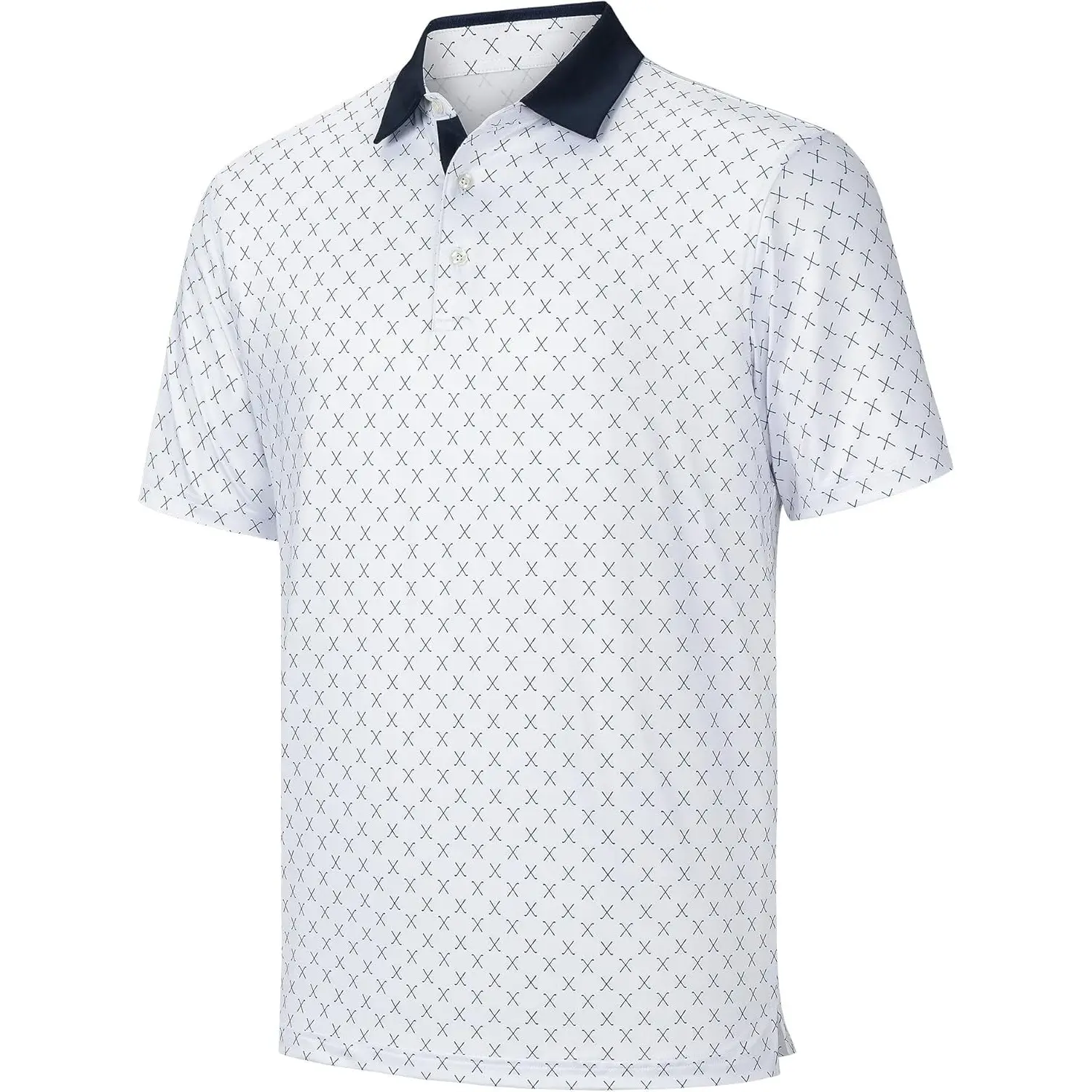 Willit Men's Golf Polo Shirts Short Sleeve Print Performance Moisture Wicking Casual Stretch Breathable workout tops