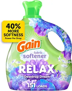 Liquid Fabric Softener (Fabric Conditioner), Relax, 101 fl oz, 151 Loads