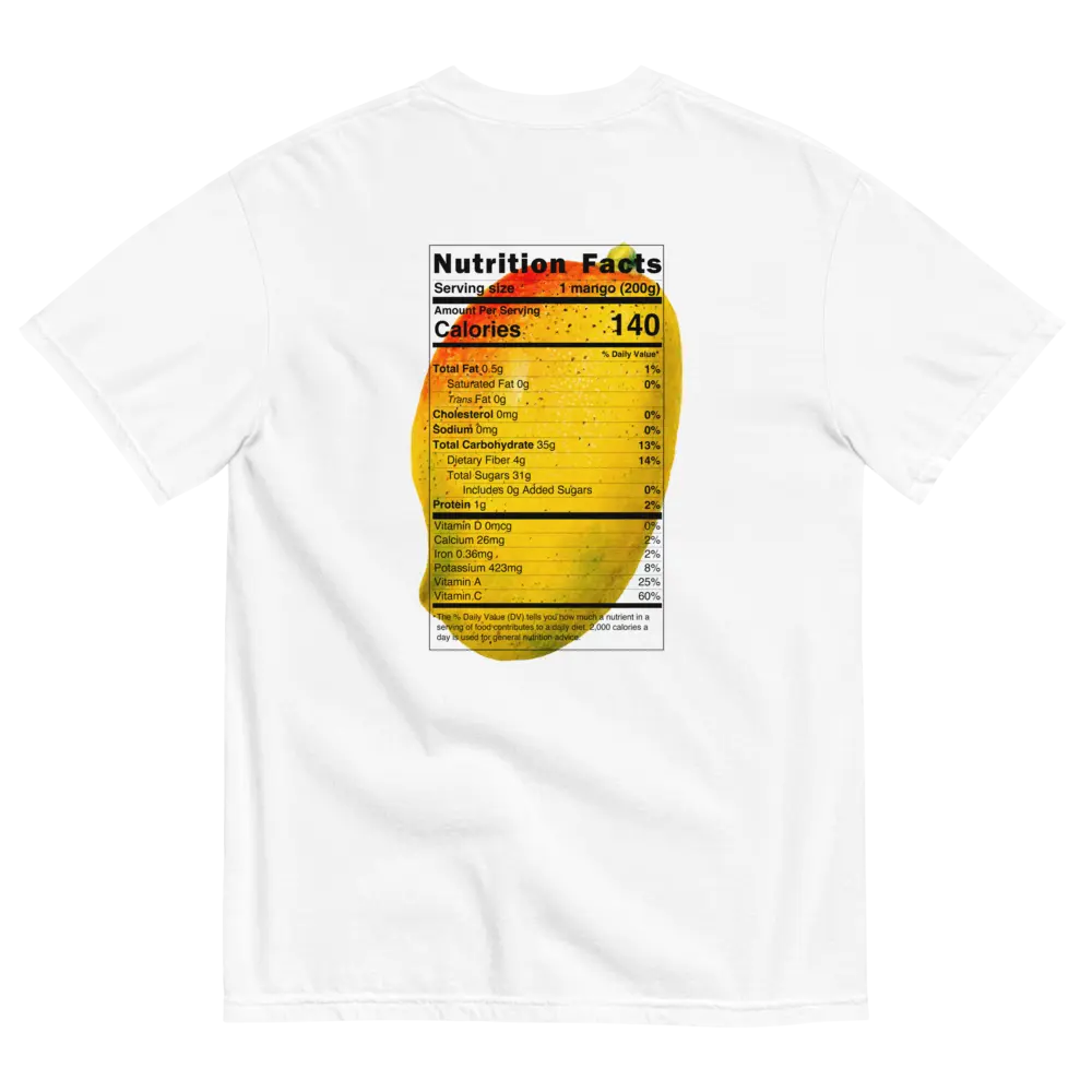 Mango Nutrition Label Shirt
