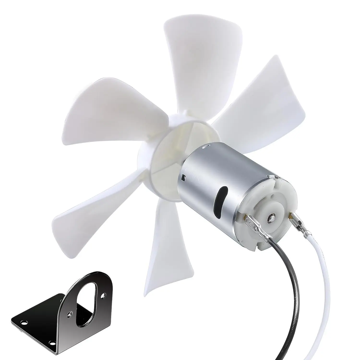 RV Vent Fan Replacement 6 inches RV Exhaust Bathroom Ventilation Roof Ceiling Fan 12V D-Shaft  White  Compatible with Heng's Elixir Jensen, 250 CFM