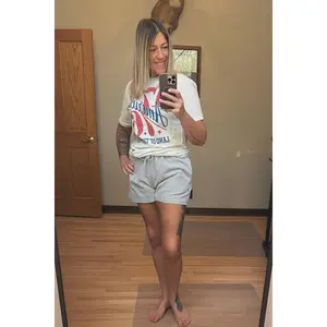 Charlotte Avery Striped Coastal Drawstring Shorts