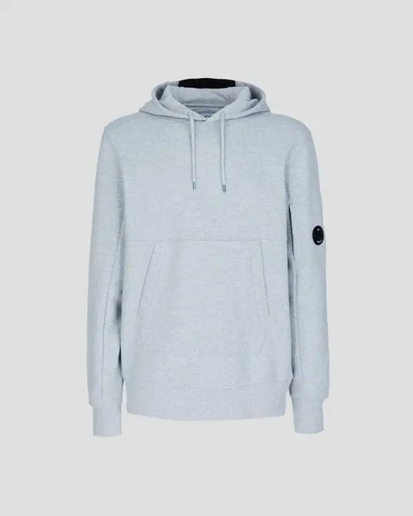 C.P. COMPANY Diagonal Raised Fleece Hoodie Mens Apparel
