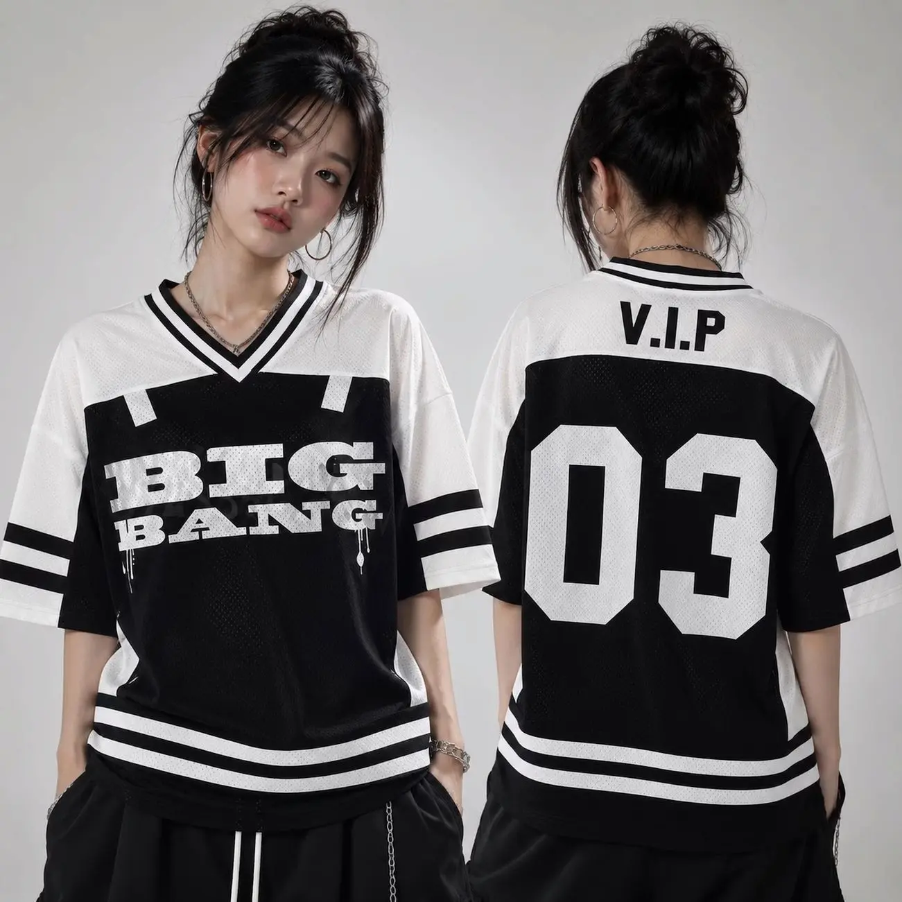 BIGBANG World Tour Concert Jersey, Oversized Kpop Streetwear Tee, Y2K Fan Merch EO1
