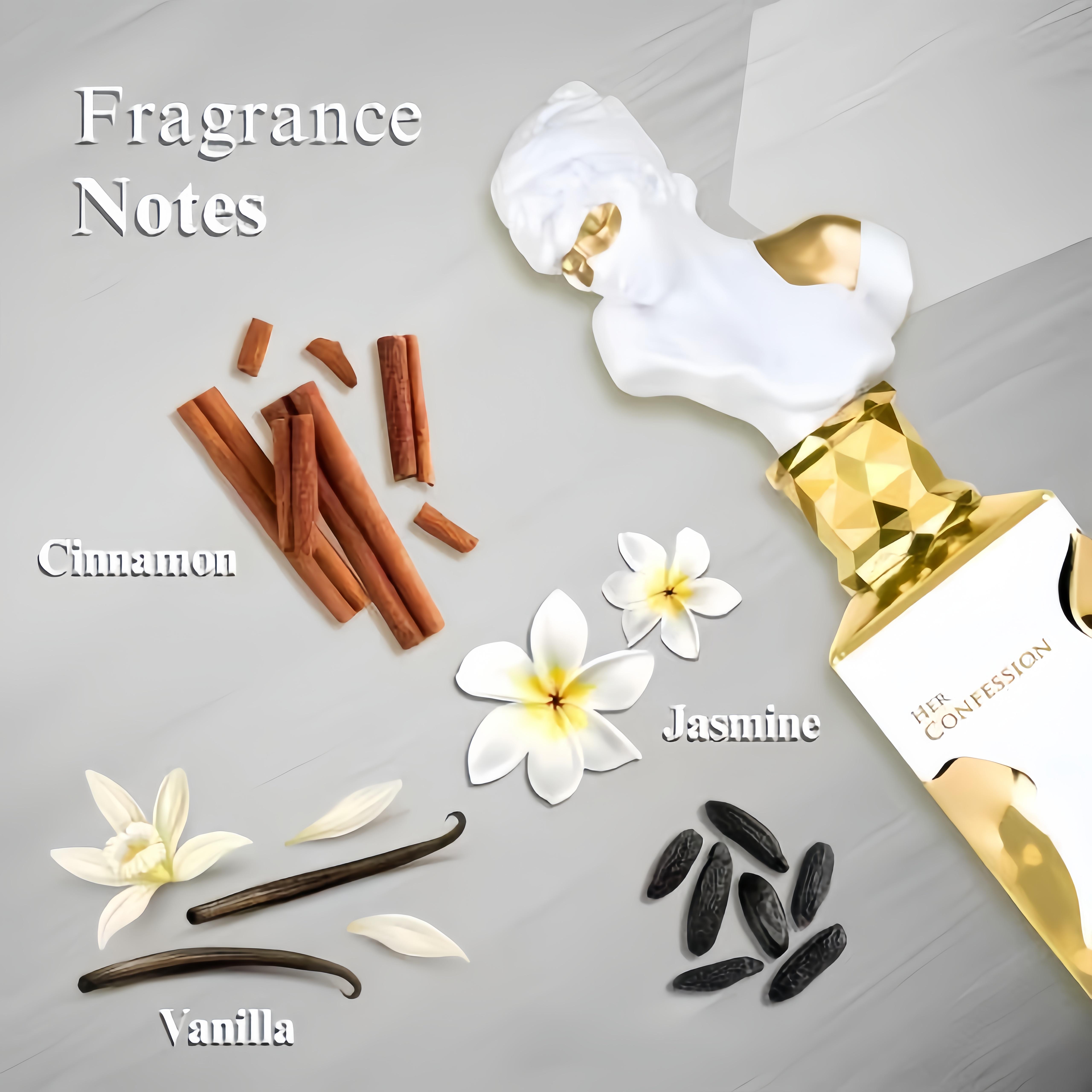 Her Confession Eau De Parfum 100ml (3.4 Oz) | New Release With Notes Of Vanilla, Jasmine & Tuberose Floral Fragrance fragrance i got you vanilla|Women's perfume|Essential for Dating|Daily perfume