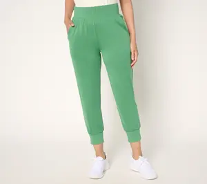 Denim & Co. Active Tall Cool to the Touch Jersey Crop Joggers