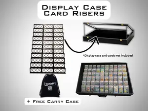 Illusion Card Risers, Display Case Card Riser Stands for your card case, Sold in sets