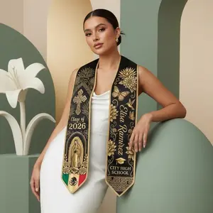 Custom Mexican Graduation Stole, Mexican Flag Graduation Sash 2026, Mexico Patte
